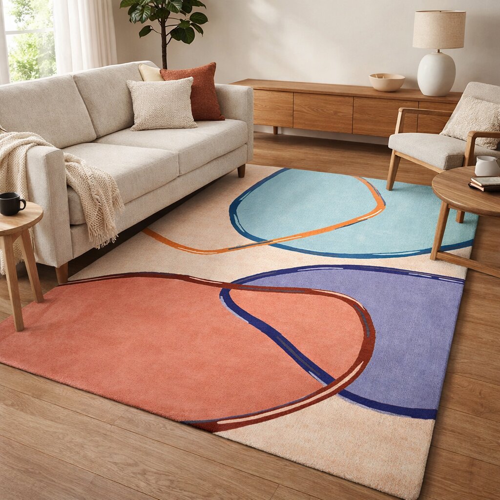 Hand tufted area rug Rectangular wool carpet 10x14 12x15 12x18 Bed Living Kids room rugs