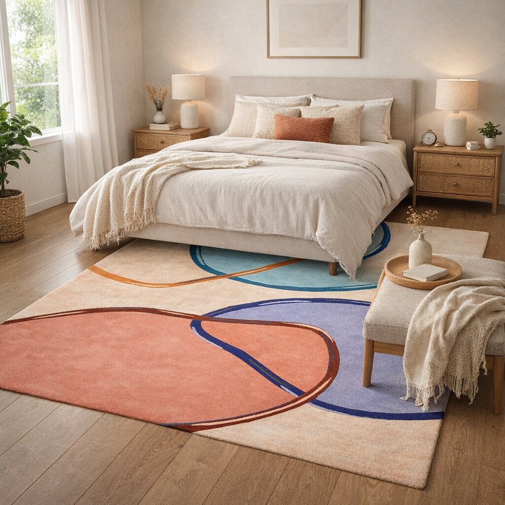 Hand tufted area rug Rectangular wool carpet 10x14 12x15 12x18 Bed Living Kids room rugs
