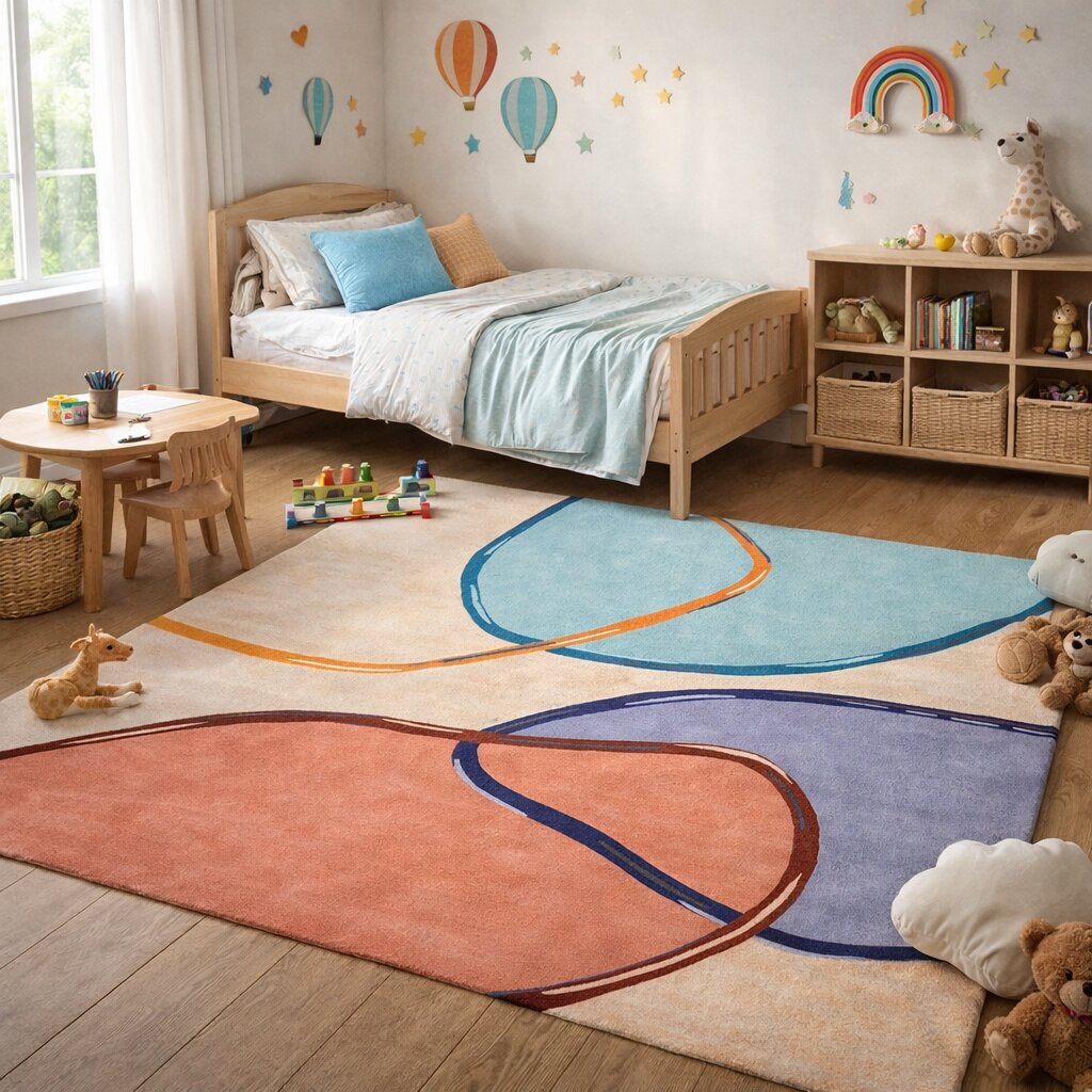Hand tufted area rug Rectangular wool carpet 10x14 12x15 12x18 Bed Living Kids room rugs