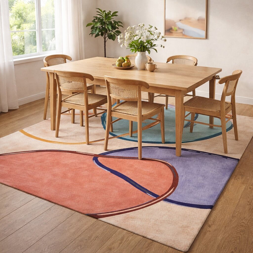 Hand tufted area rug Rectangular wool carpet 10x14 12x15 12x18 Bed Living Kids room rugs