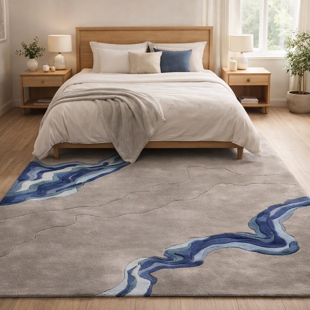 Hand tufted area rug Rectangular wool carpet 9x12 10x14 12x18 Hallway Dining Kids rooms rugs