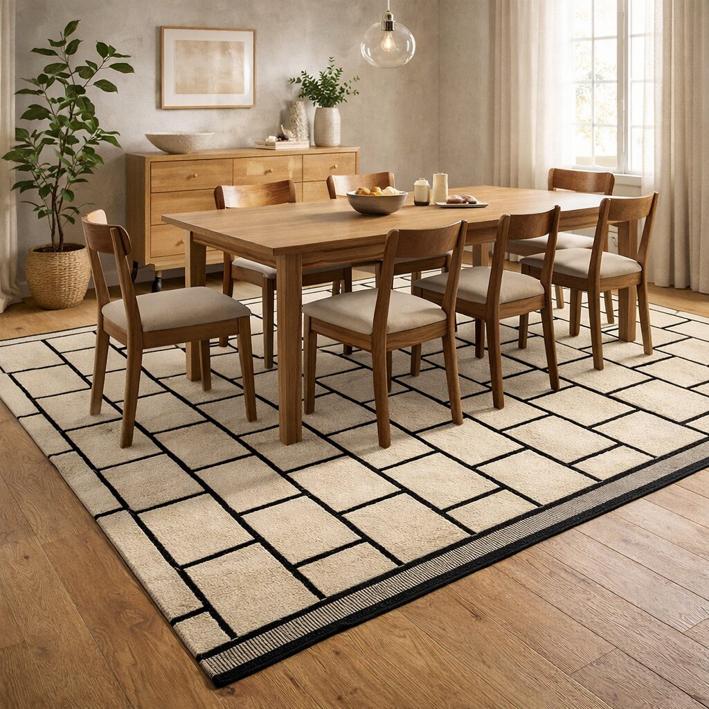 Hand tufted area rug Rectangular wool carpet 5x7 6x9 9x12 12x18 Bed Living Kids room rugs