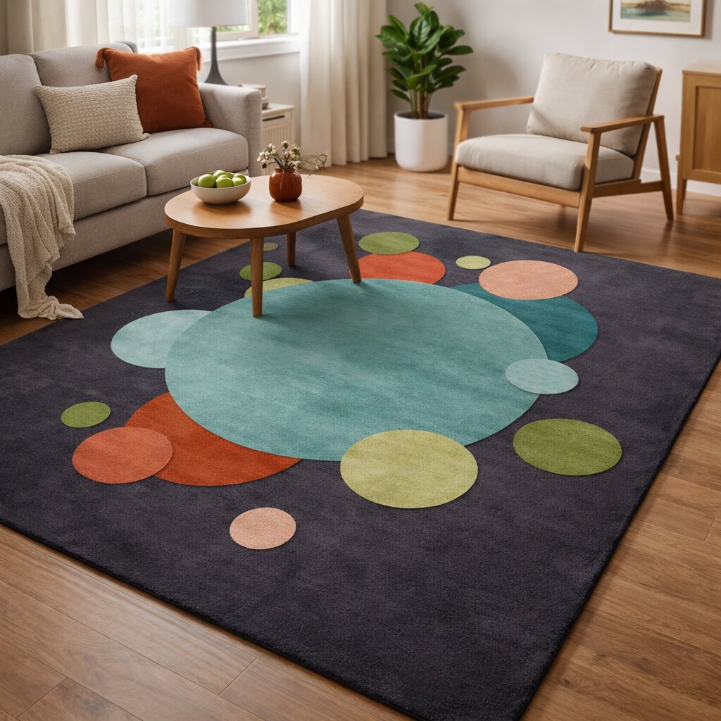 Tufte carpet 5x7 6x8 7x10 8x10 Wool area rugs Geometric design Bed Kids Living room Rectangle shape