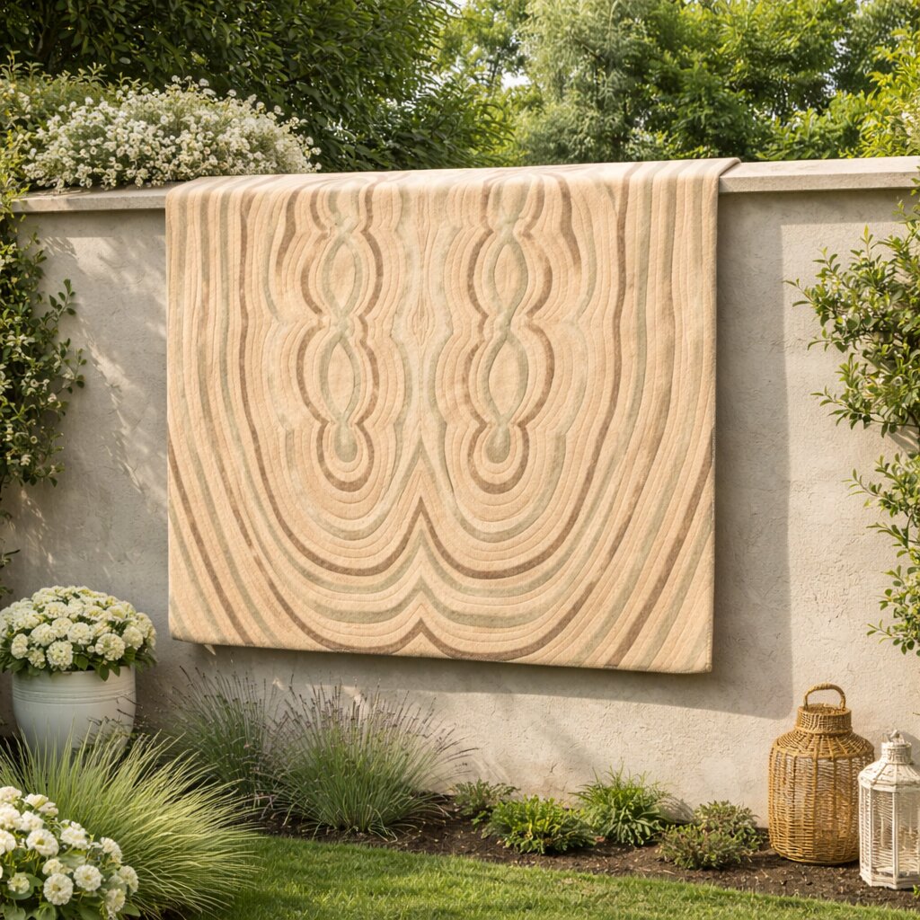 Rustic Modern Beige Area Rug