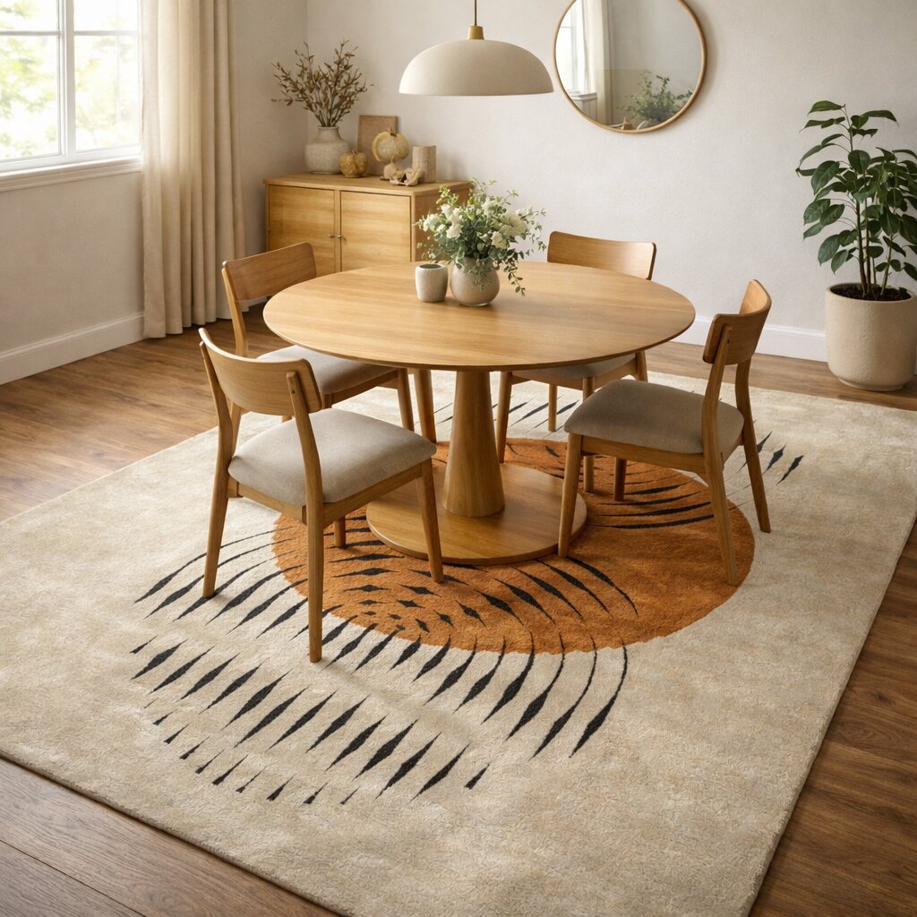 7x10 6x9 Tufting wool rug Ivory color 6x8 5x8 5x7 Rectangle area carpet Handmade rugs