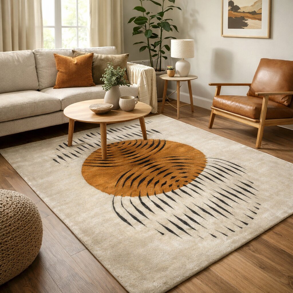 7x10 6x9 Tufting wool rug Ivory color 6x8 5x8 5x7 Rectangle area carpet Handmade rugs