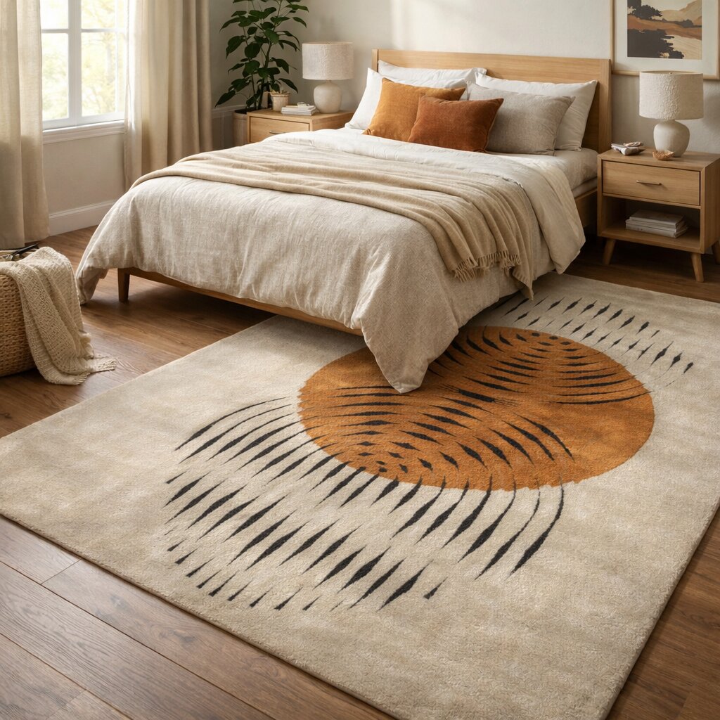 7x10 6x9 Tufting wool rug Ivory color 6x8 5x8 5x7 Rectangle area carpet Handmade rugs