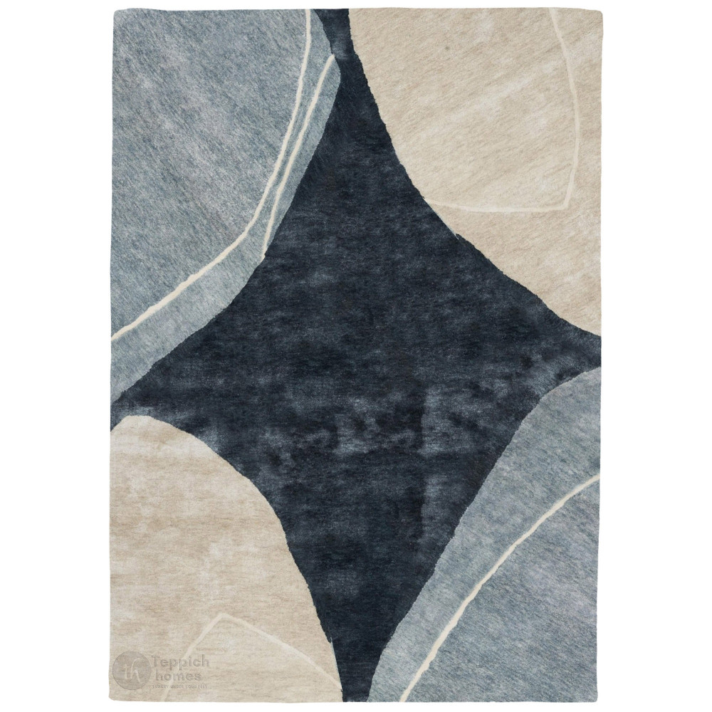 Image of Area rug 7x10, 6x9, 6x8, 5x8, Tufting wool rug, Geometric design, Bed, Kids, Living, room, Rectangle wool carpet