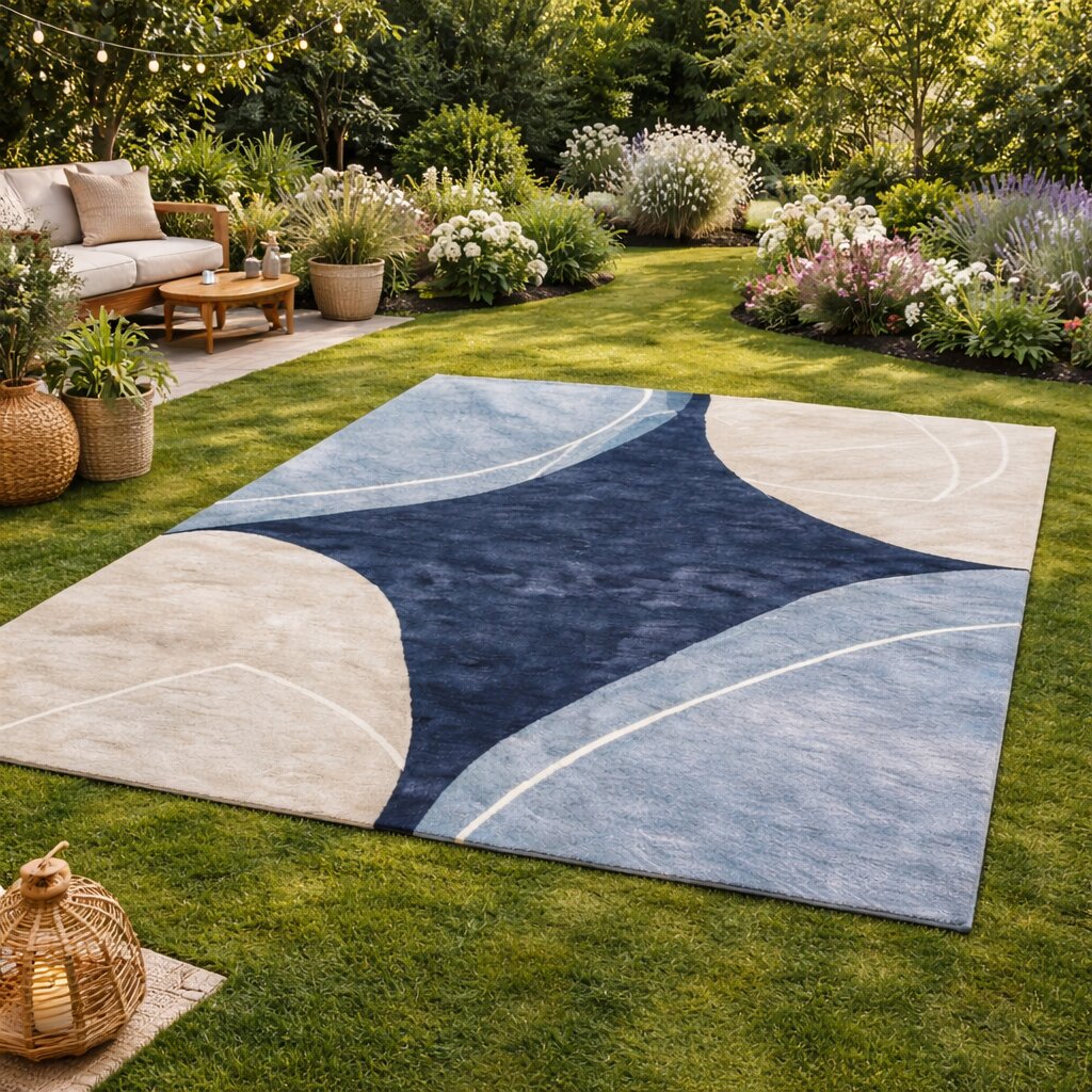 Area rug 7x10 6x9 6x8 5x8 Tufting wool rug Geometric design Bed Kids Living room Rectangle wool carpet