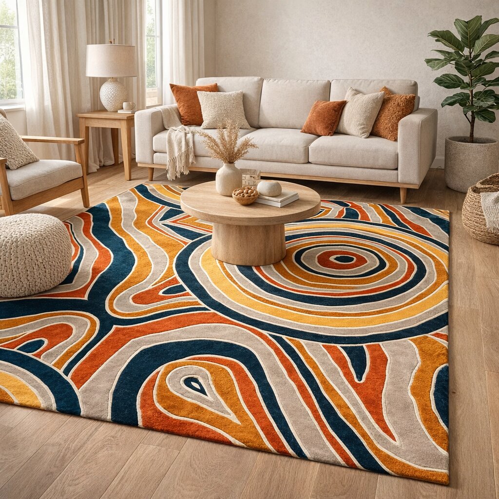 Rectangle shape rugs Woolen carpet 8x11 9x12 9x13 10x14 12x15 Handmade area rug Geometric design Tufted carpets