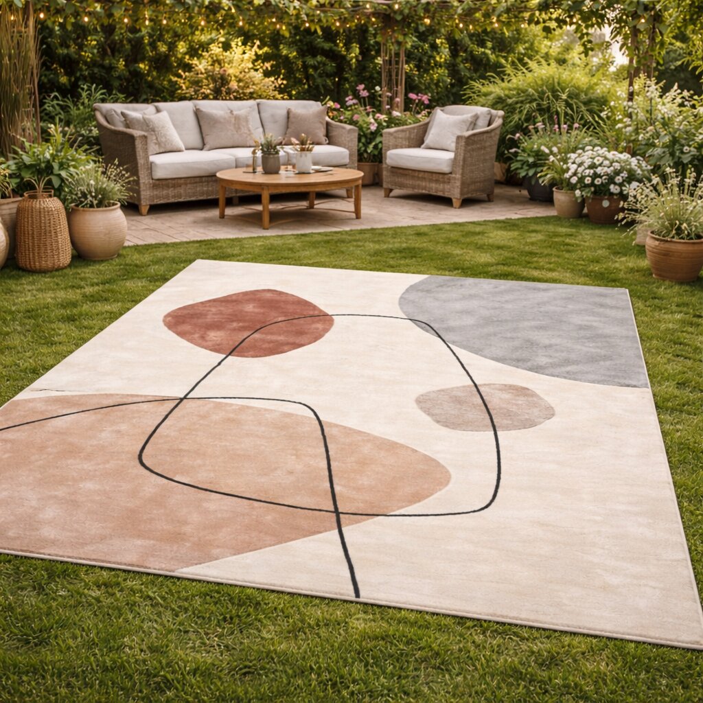 Ivory area rug Hand tufted Wool rug 5x8 6x9 7x10 Geometric carpet Bed Kids Living room