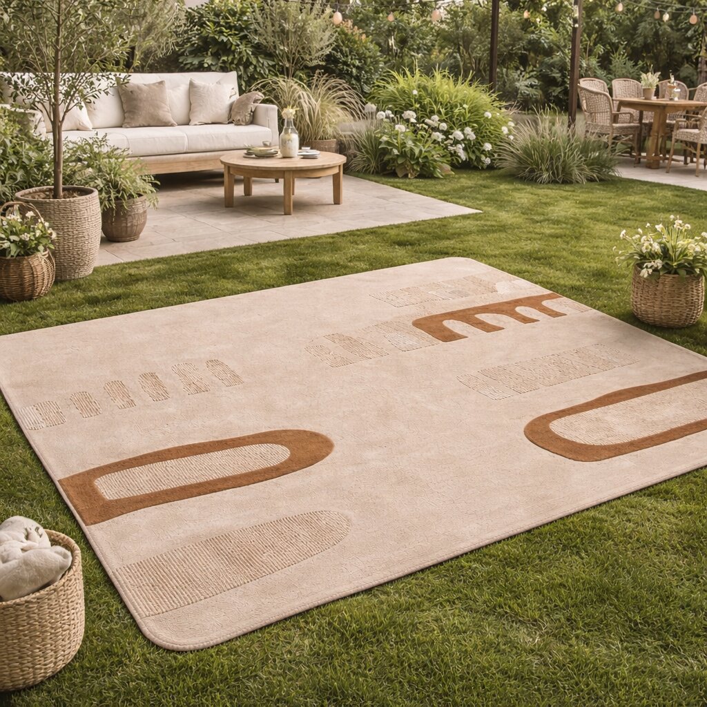 Area rug 8x10 7x10 Dark beige color 6x9 5x8 Hand tufted Woolen carpet Rectangle shape rugs Bed Kids Living room