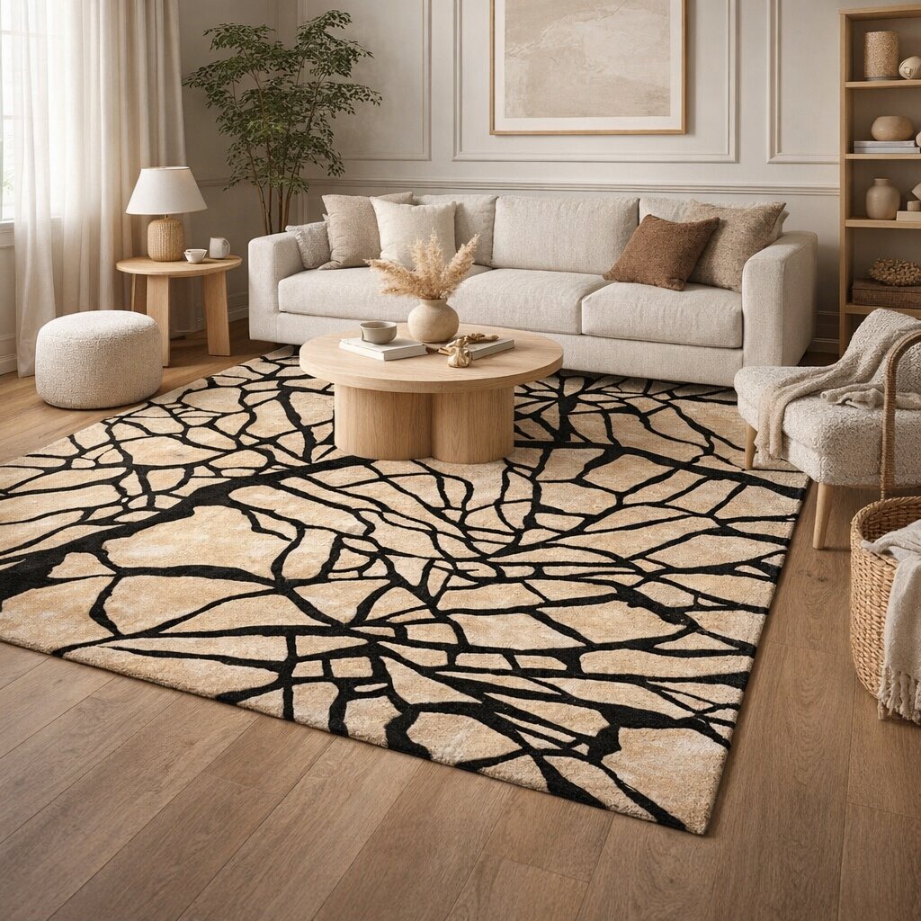 Geometric rug Tufted carpets Rugs for Bed Living rooms Rectangle shape Woolen carpet 5x7 8x11 9x12 10x13 Handmade area rug