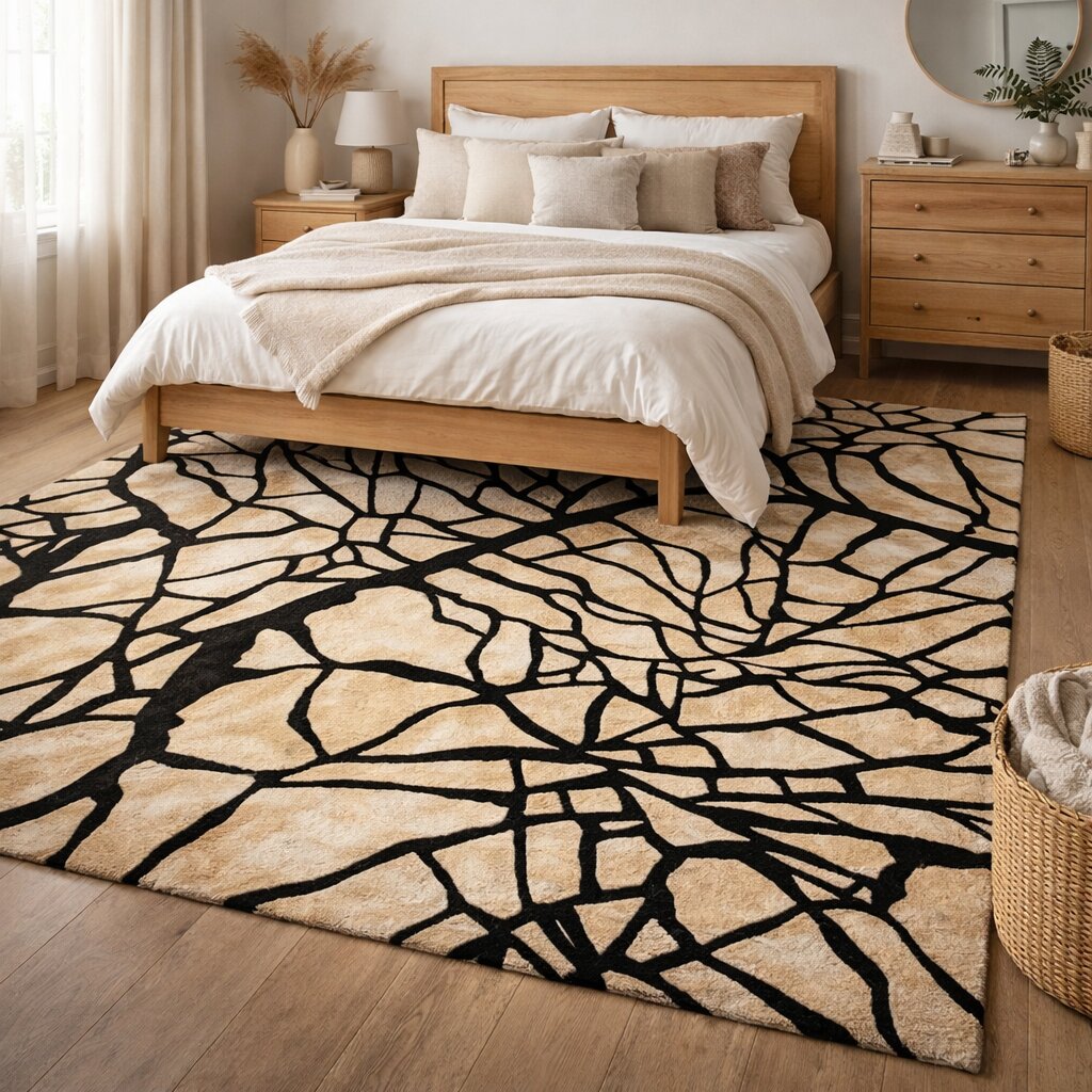 Geometric rug Tufted carpets Rugs for Bed Living rooms Rectangle shape Woolen carpet 5x7 8x11 9x12 10x13 Handmade area rug