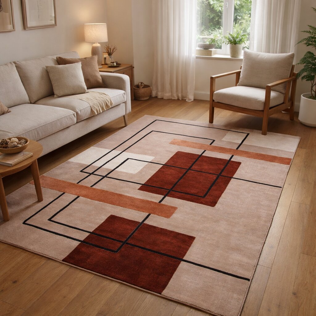 Geometric area rug 9x12 10x13 Hand tufted carpets Rugs for Bed Living Kids room 6x9 6x8 Rectangle shape Woolen carpet