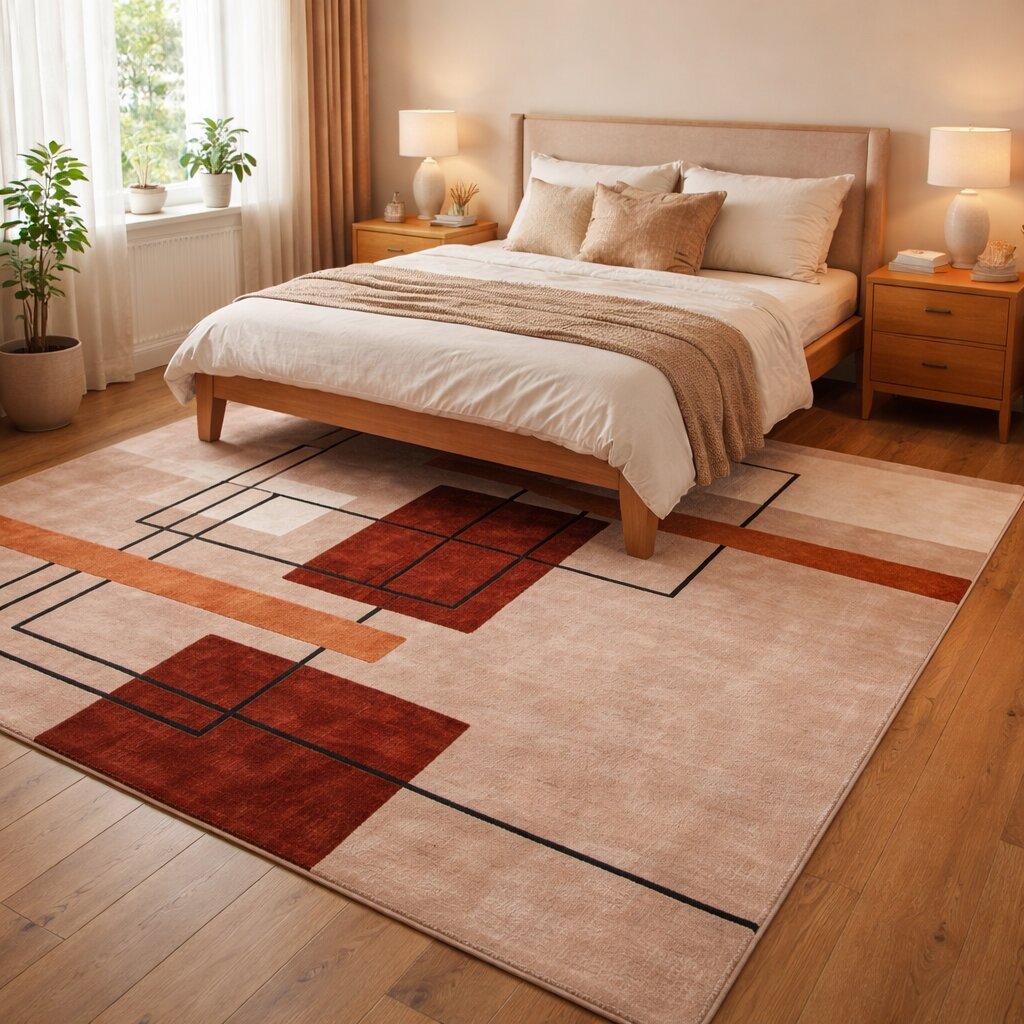 Geometric area rug 9x12 10x13 Hand tufted carpets Rugs for Bed Living Kids room 6x9 6x8 Rectangle shape Woolen carpet