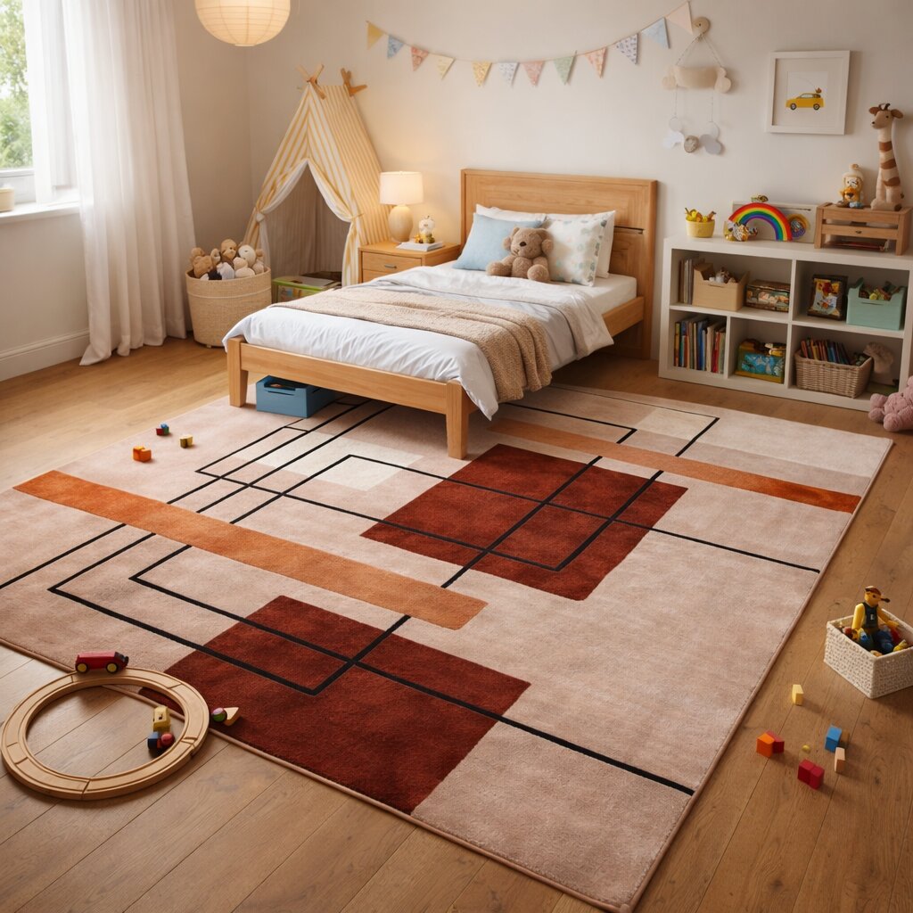 Geometric area rug 9x12 10x13 Hand tufted carpets Rugs for Bed Living Kids room 6x9 6x8 Rectangle shape Woolen carpet