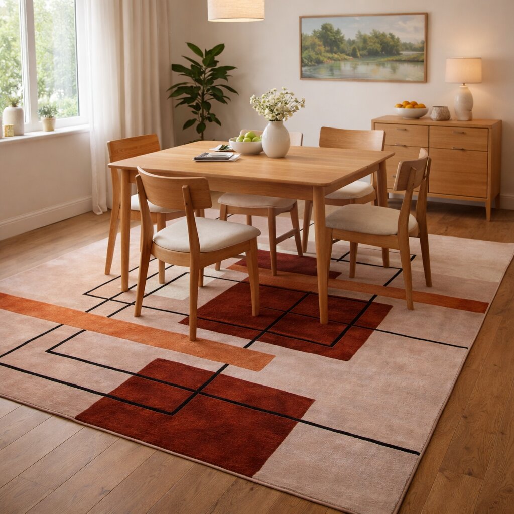 Geometric area rug 9x12 10x13 Hand tufted carpets Rugs for Bed Living Kids room 6x9 6x8 Rectangle shape Woolen carpet