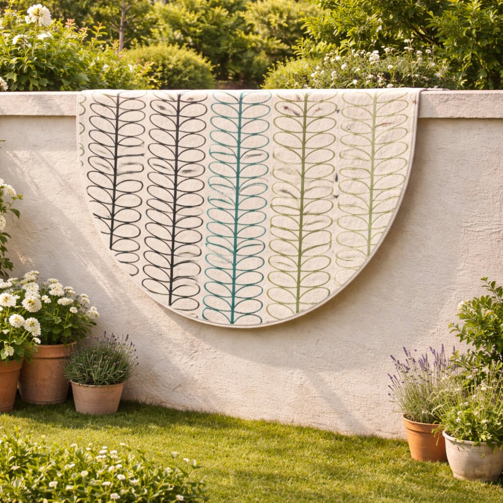 Green Round Rug Handmade 8x8 9x9 10x10 16x16 Modern Floor Carpet Hand Tufted