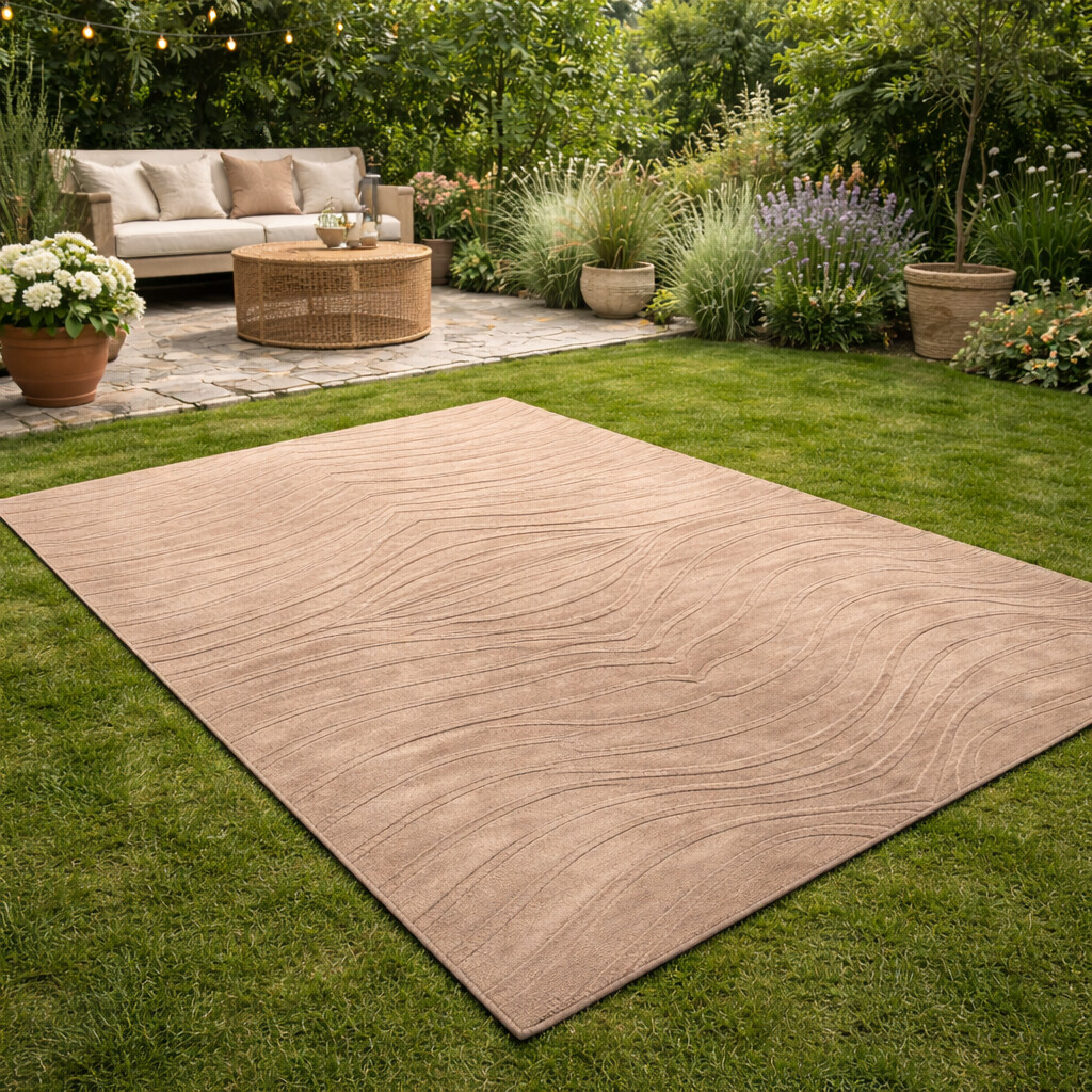 Hand Tuffed 8x10 Living Room Brown Wool Rug 5x7 5x8 7x10 Large Area Rug