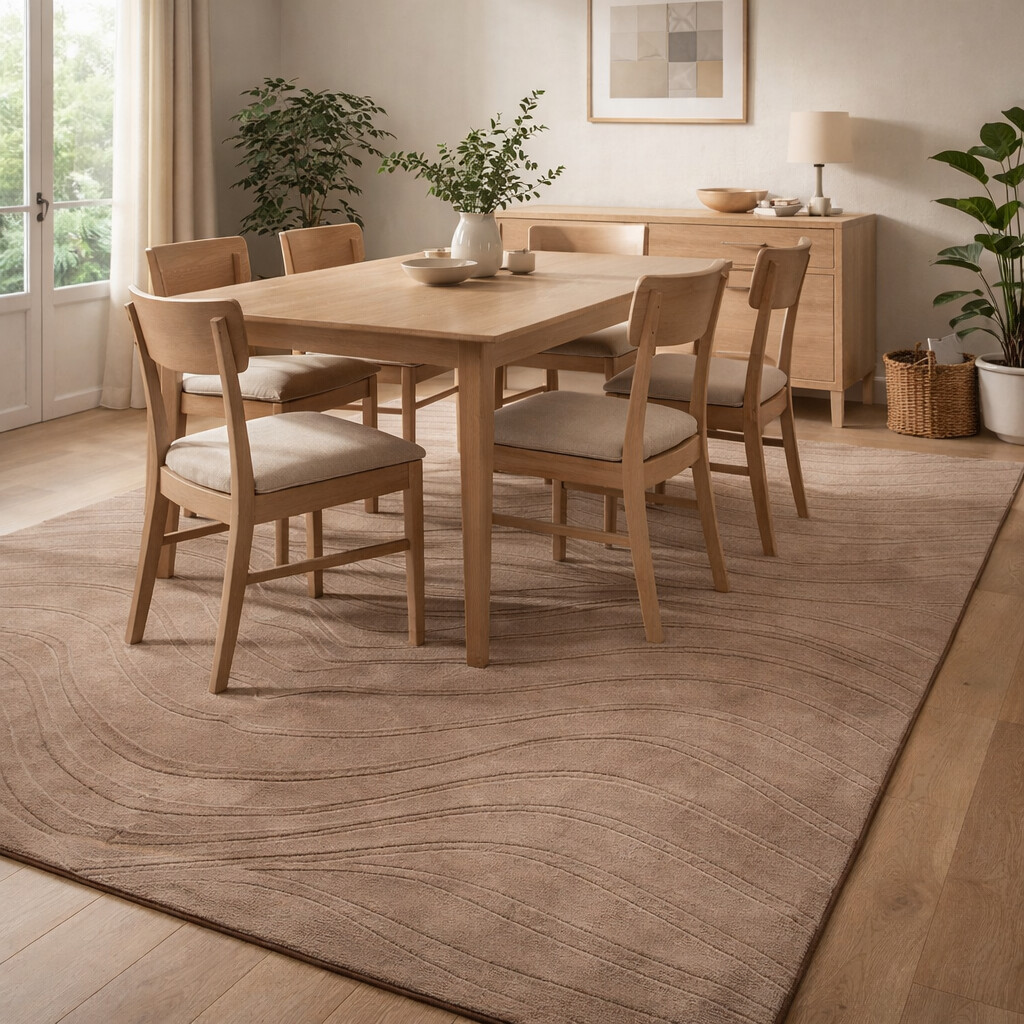 Hand Tuffed 8x10 Living Room Brown Wool Rug 5x7 5x8 7x10 Large Area Rug