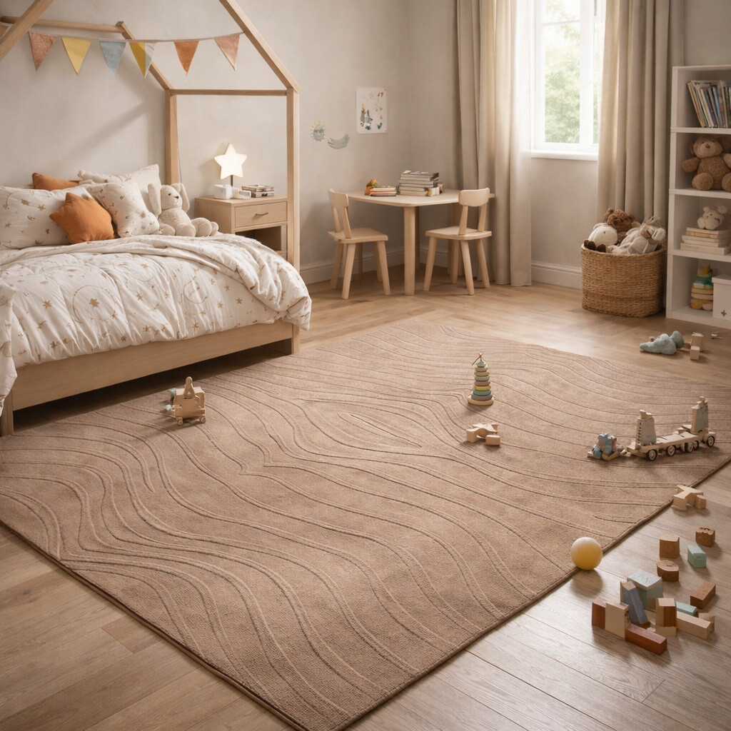 Hand Tuffed 8x10 Living Room Brown Wool Rug 5x7 5x8 7x10 Large Area Rug