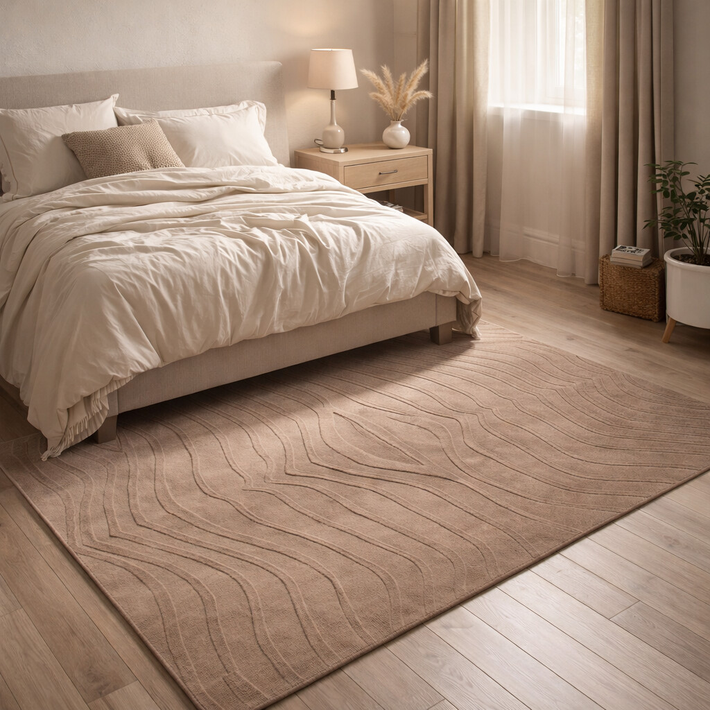 Hand Tuffed 8x10 Living Room Brown Wool Rug 5x7 5x8 7x10 Large Area Rug