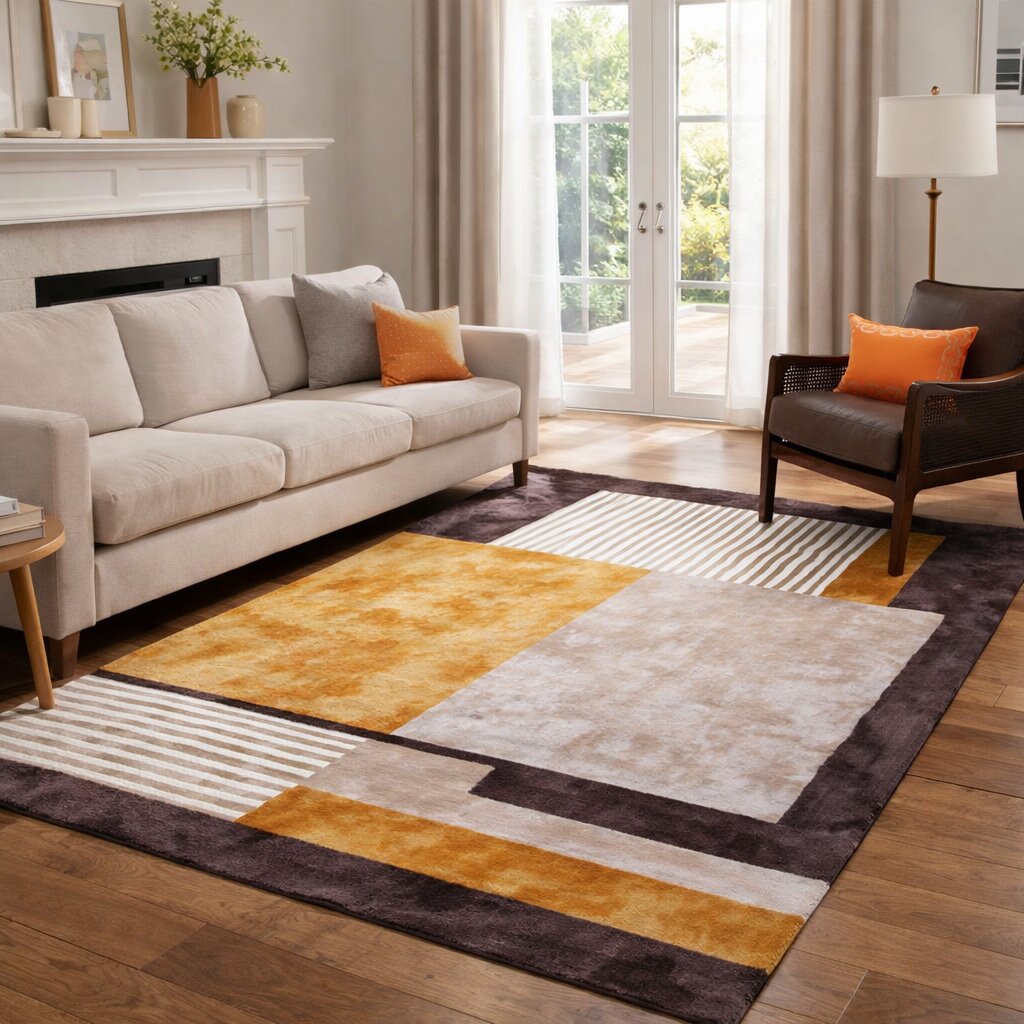 Rectangle rug Tufted carpet 7x10 6x9 6x8 Handmade area rug Multi color 5x8 5x7 wool carpet Bed Kids room