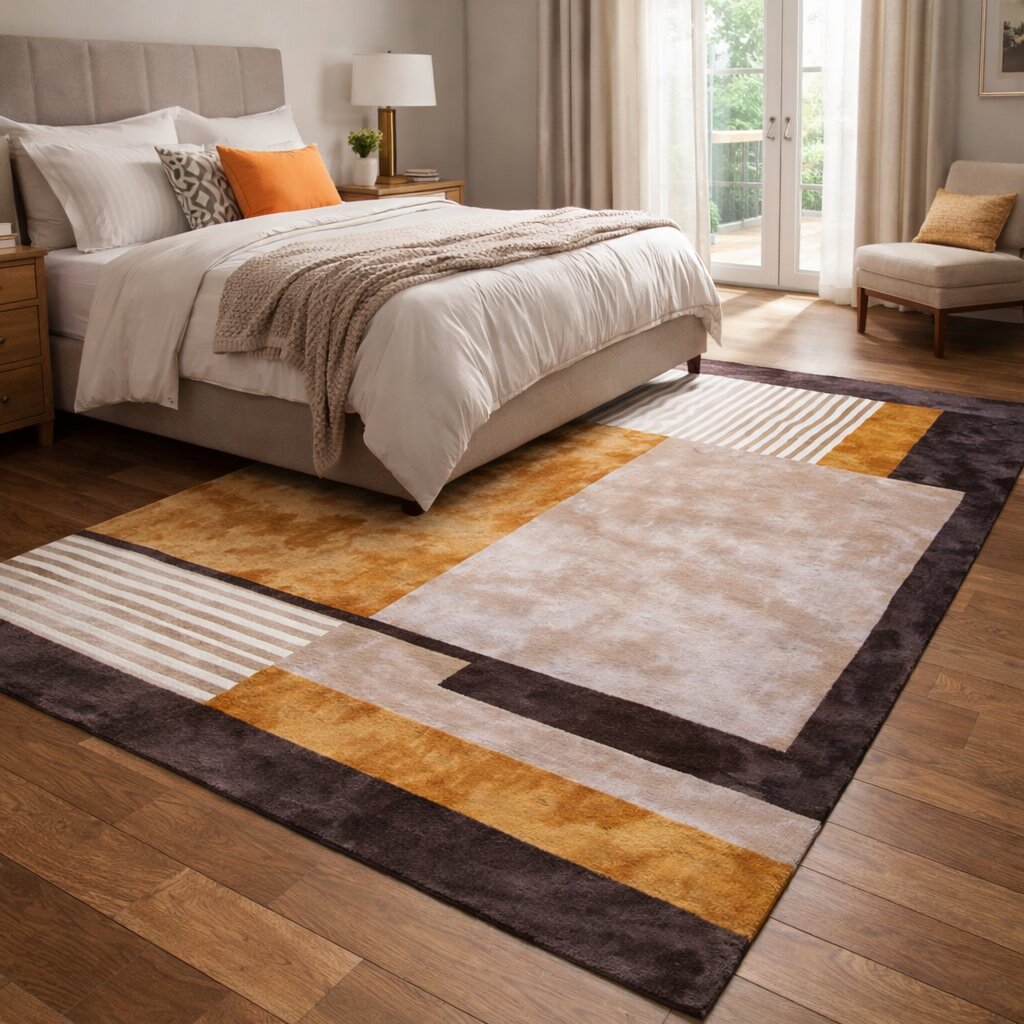 Rectangle rug Tufted carpet 7x10 6x9 6x8 Handmade area rug Multi color 5x8 5x7 wool carpet Bed Kids room