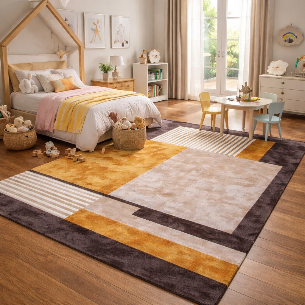 Rectangle rug Tufted carpet 7x10 6x9 6x8 Handmade area rug Multi color 5x8 5x7 wool carpet Bed Kids room