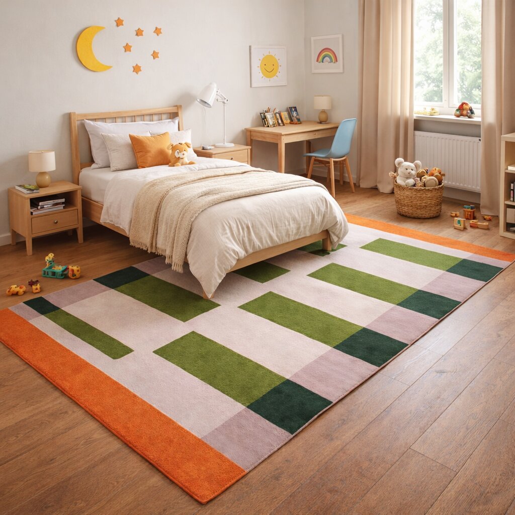 Tuft area rug 8x11 9x12 9x13 Rectangle shape Woolen carpet Handmade area rugs Geometric design Hallway Bed Living room