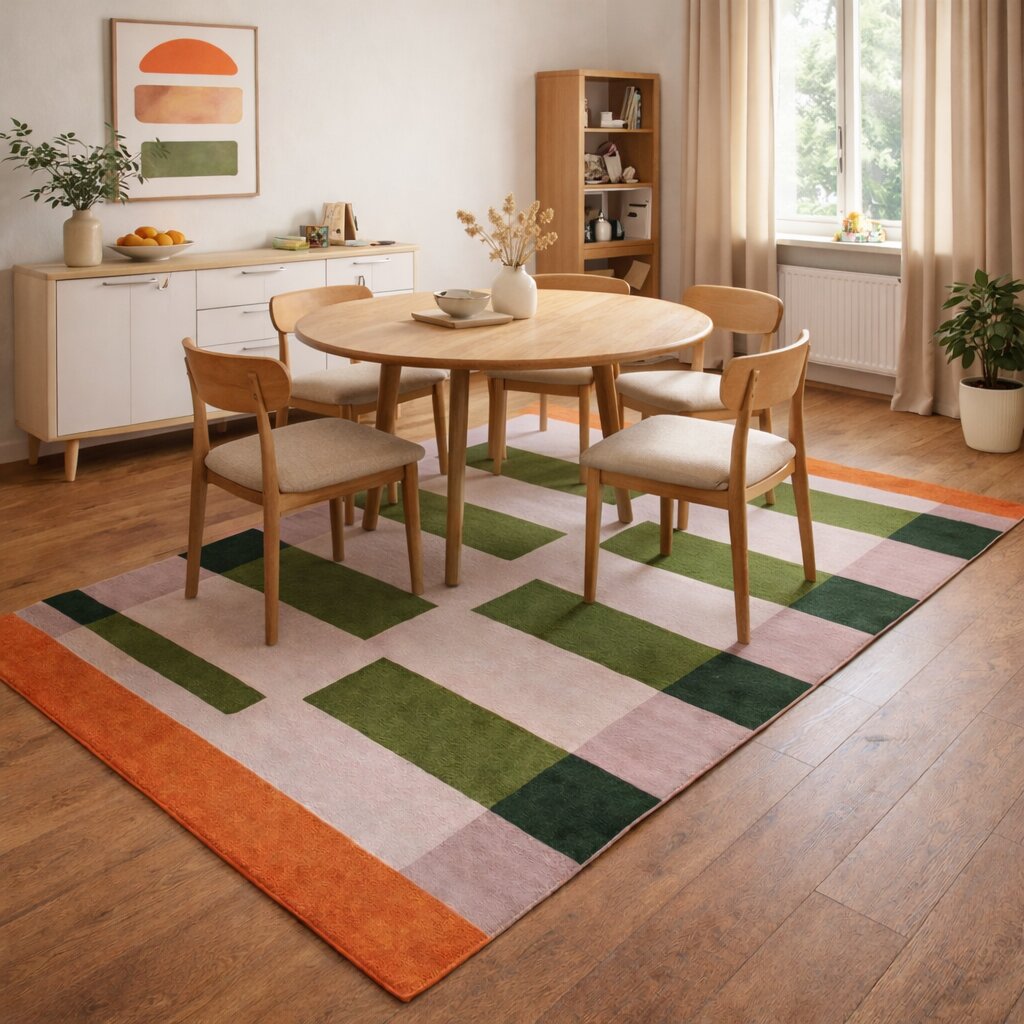 Tuft area rug 8x11 9x12 9x13 Rectangle shape Woolen carpet Handmade area rugs Geometric design Hallway Bed Living room