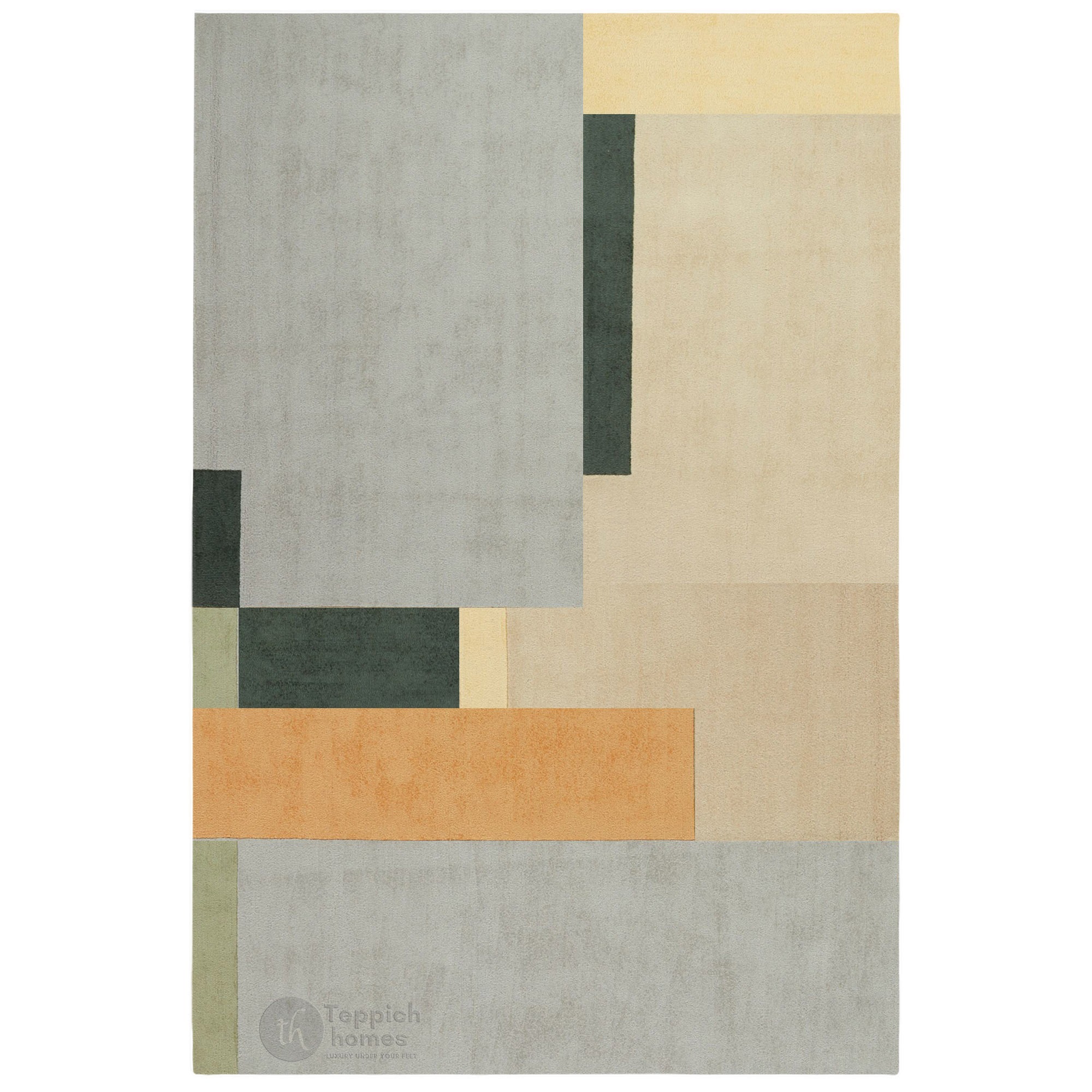 Tuft area rug 5x7 6x8 7x10 8x10 8x11 Multi-color rug Rectangle shape Woolen carpet Handmade area rugs Geometric design Living Bed Kids room