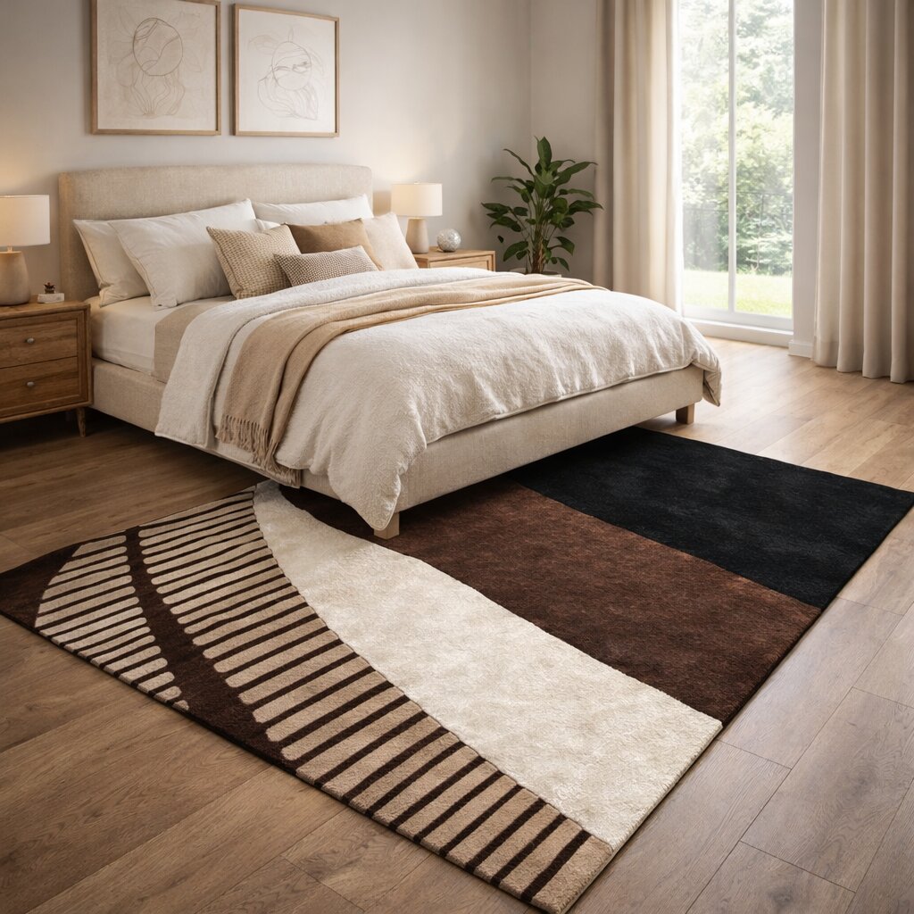 Rectangle wool carpet Large area rugs Hallway Living Dining space Area rug 6x9 6x8 5x8 Tufting wool rugs Geometric design