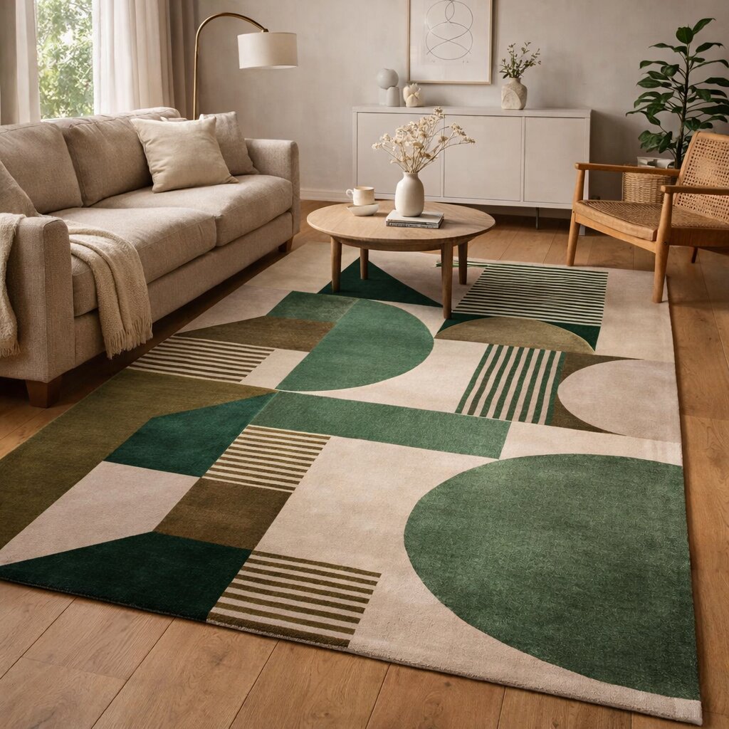Rugs for Bed Living Kids room 6x9 6x8 Rectangle shape Woolen carpet Geometric area rug 9x12 10x13 Hand tufted