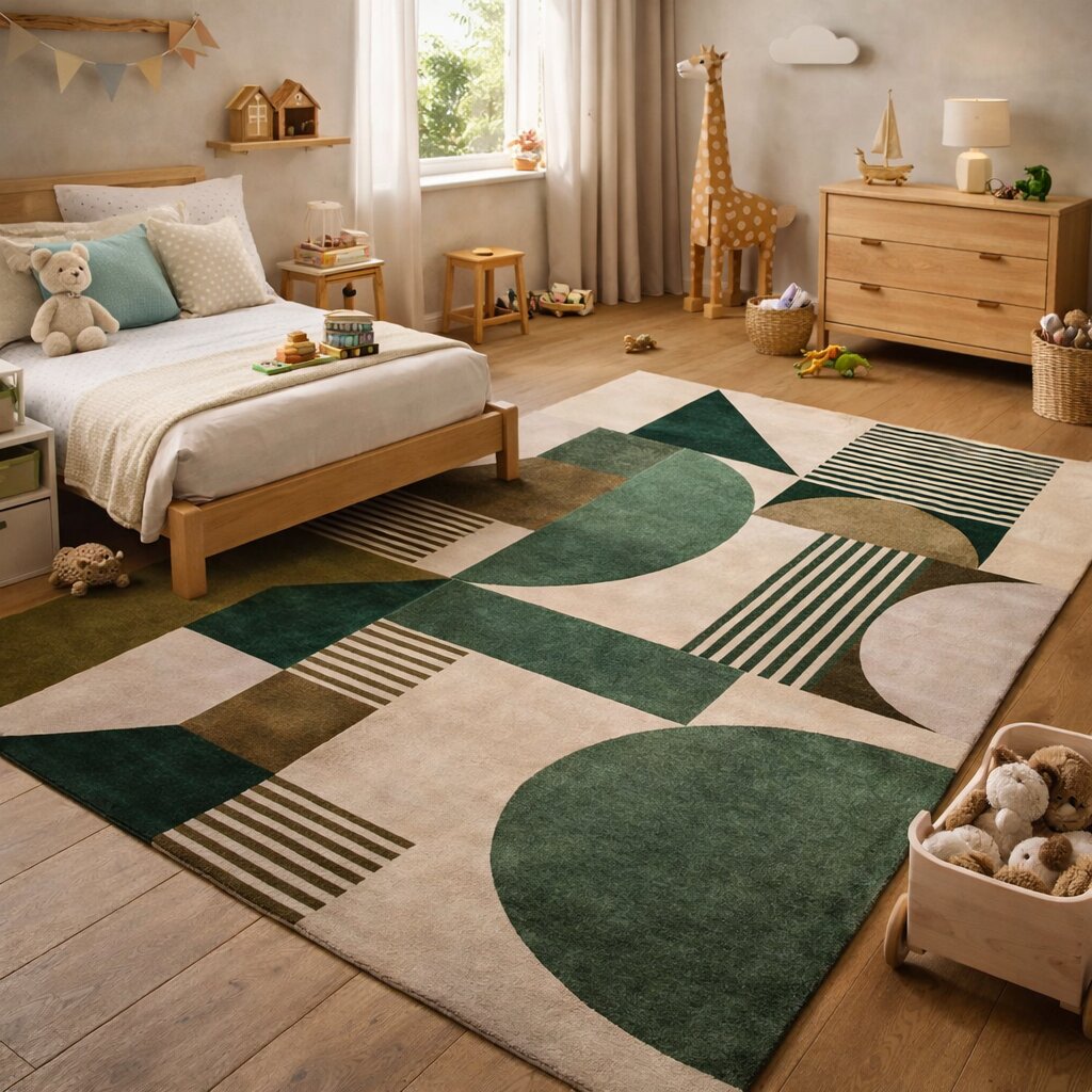 Rugs for Bed Living Kids room 6x9 6x8 Rectangle shape Woolen carpet Geometric area rug 9x12 10x13 Hand tufted
