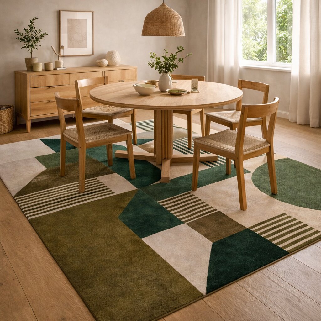 Rugs for Bed Living Kids room 6x9 6x8 Rectangle shape Woolen carpet Geometric area rug 9x12 10x13 Hand tufted