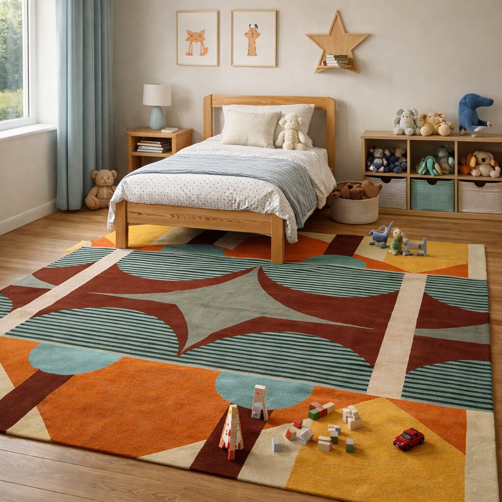 Geometric rug Woolen carpet 5x7 8x11 9x12 10x13 Handmade area rugs Tufted carpets Rugs for Bed Living rooms Rectangle shape