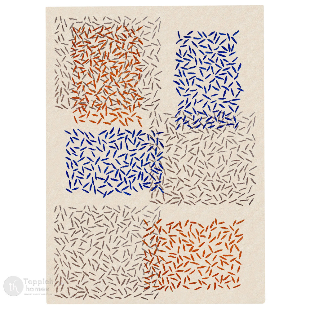 Image of Tufted carpet 6x8, 6x9 Handmade area rugs, 7x10, 5x7, 5x8 Rectangle rug, 8x10, Wool carpet, Bed, Kids room