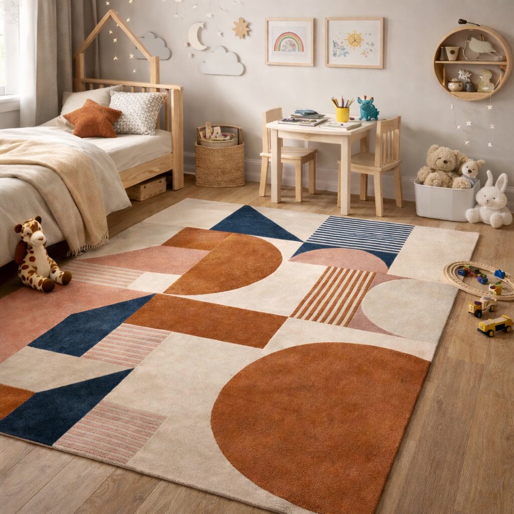 Handmade rug Woolen carpets Rectangle shape Hallway Bed Living room 7x10 8x11 9x12Tufted area rug