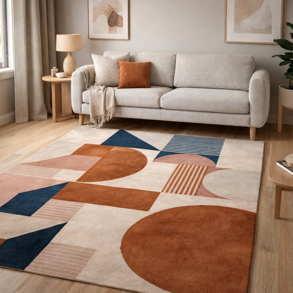 Handmade rug Woolen carpets Rectangle shape Hallway Bed Living room 7x10 8x11 9x12Tufted area rug