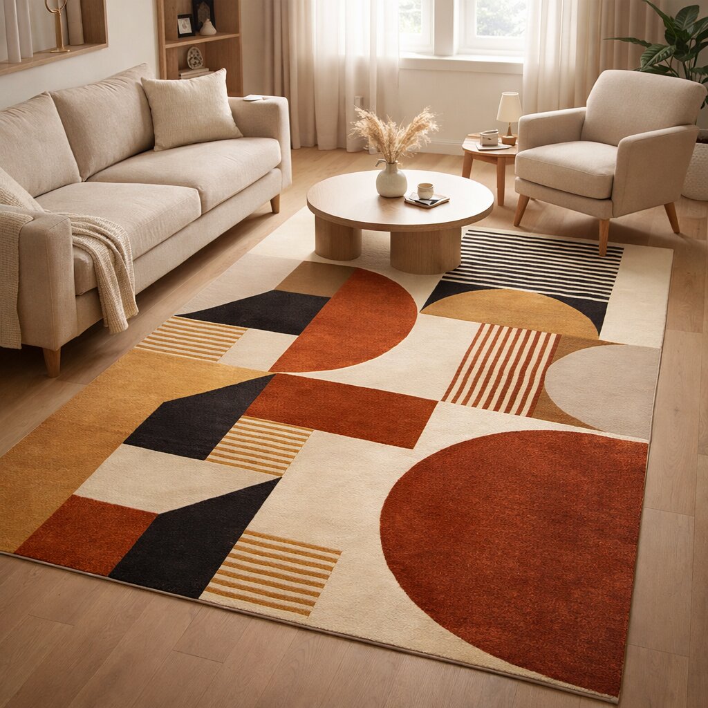 Bauhaus Terra Hand Tufted Rug