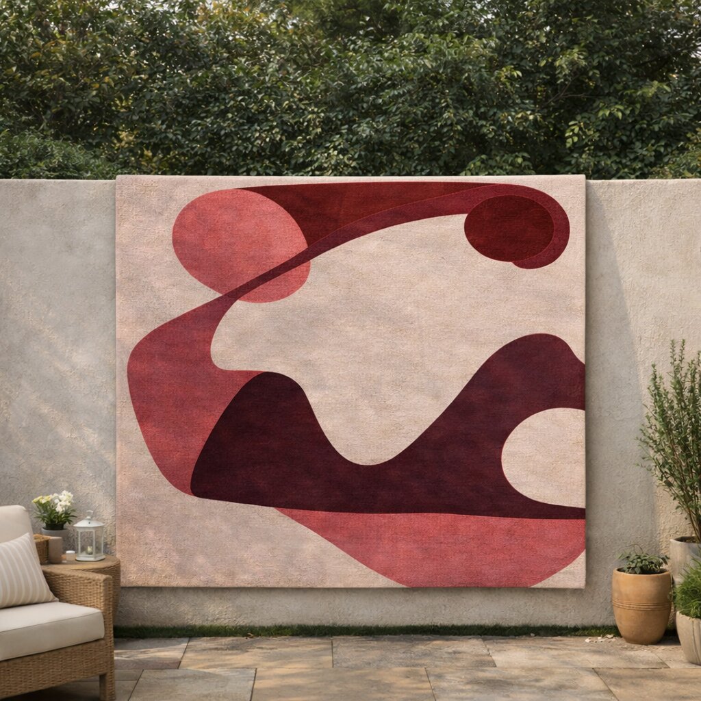 Geometric area rug Rectangle wool carpet Beige color Hallway Bed Kids room 5x7 5x8 6x9 7x10 Hand tufted rugs