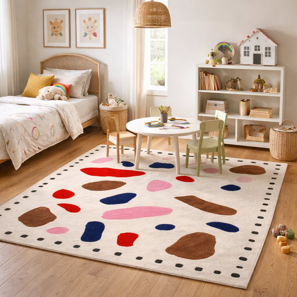 Wool area rugs Geometric design Bed Living room Tufted carpet 5x7 6x8 7x10 8x10