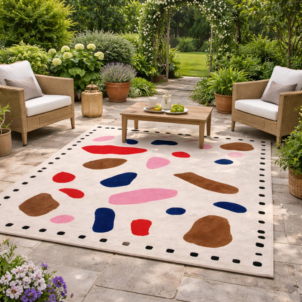 Wool area rugs Geometric design Bed Living room Tufted carpet 5x7 6x8 7x10 8x10