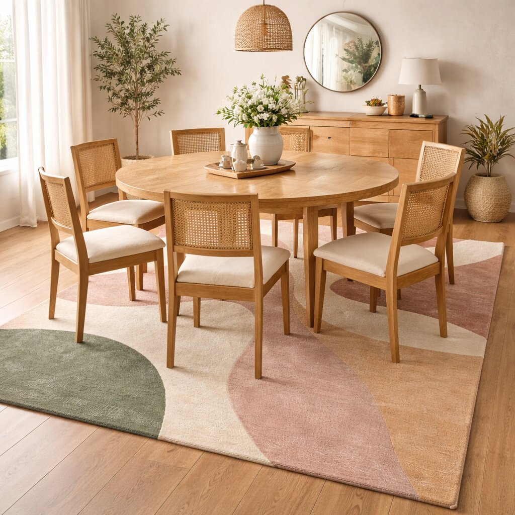 Handmade carpet Cream color 5x8 6x9 Area rugs Kids Living room Woolen carpets Hand tufted rug