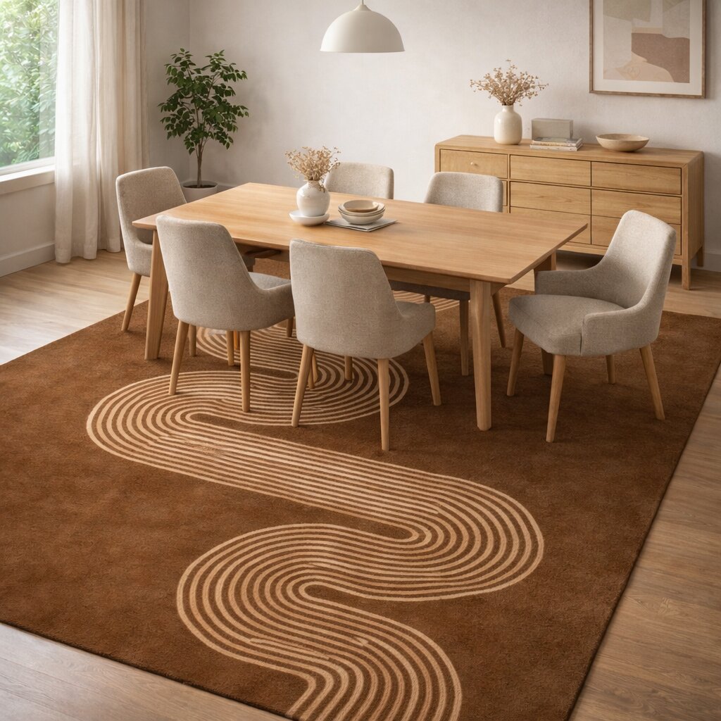 Geometric area rug Rectangle wool carpet Hallway Bed Kids room 5x7 5x8 6x9 7x10 Hand tufted rugs