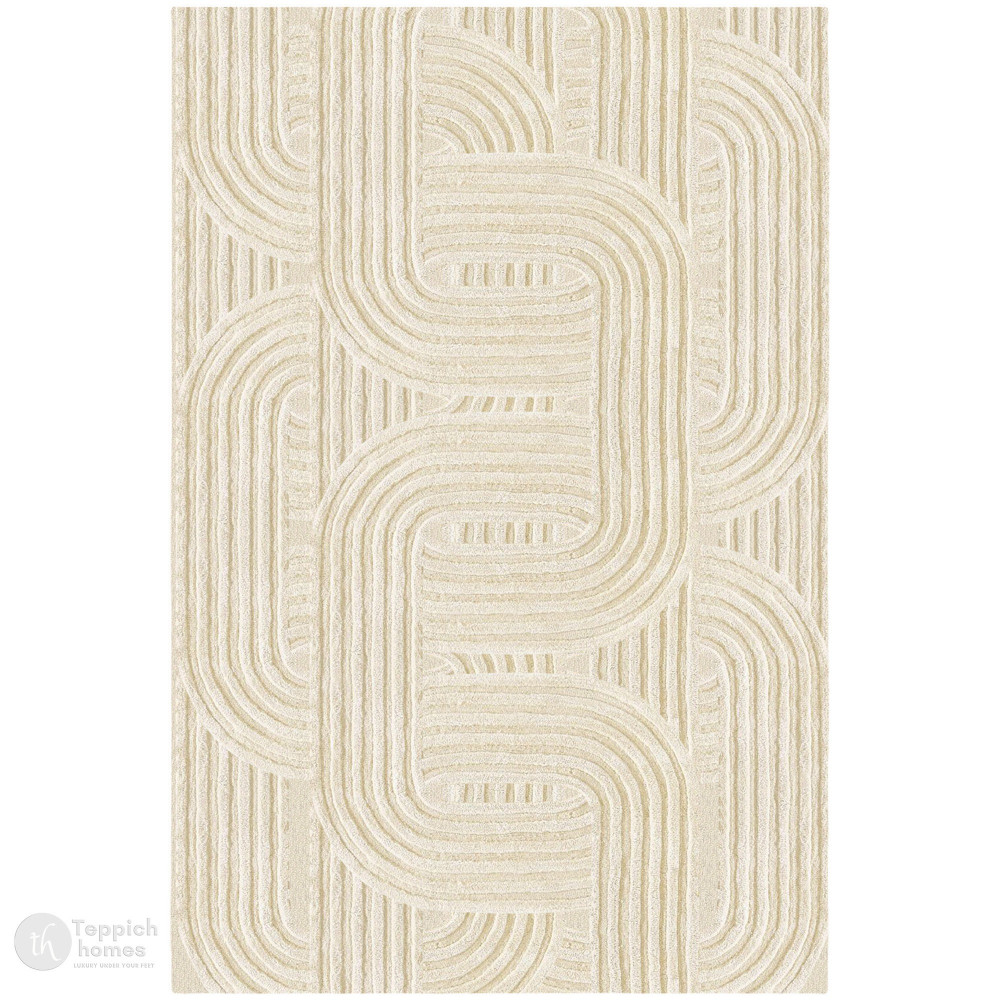 Image of Handmade carpet, White color, 5x8, 6x9, 7x10, Area rugs, Kids, Living, room, Woolen carpets, Hand tufted