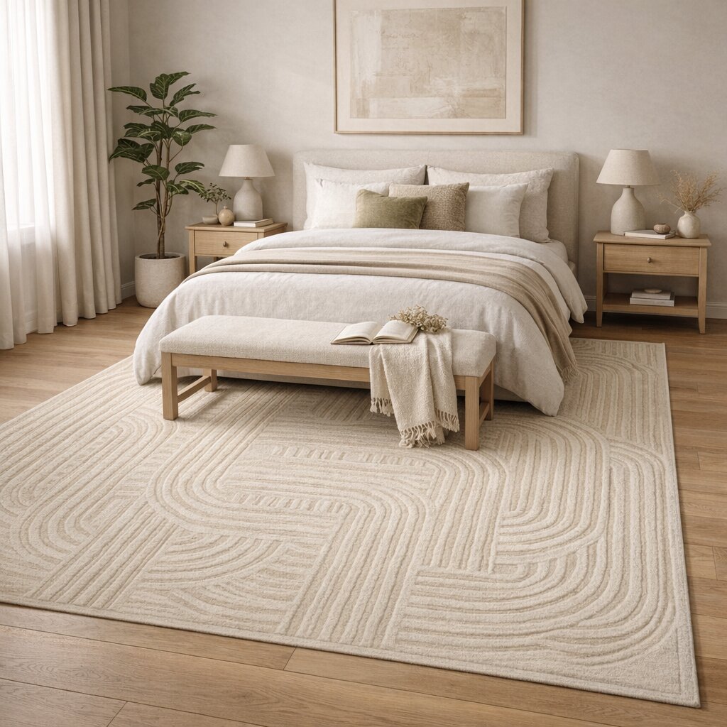 Handmade carpet White color 5x8 6x9 7x10 Area rugs Kids Living room Woolen carpets Hand tufted