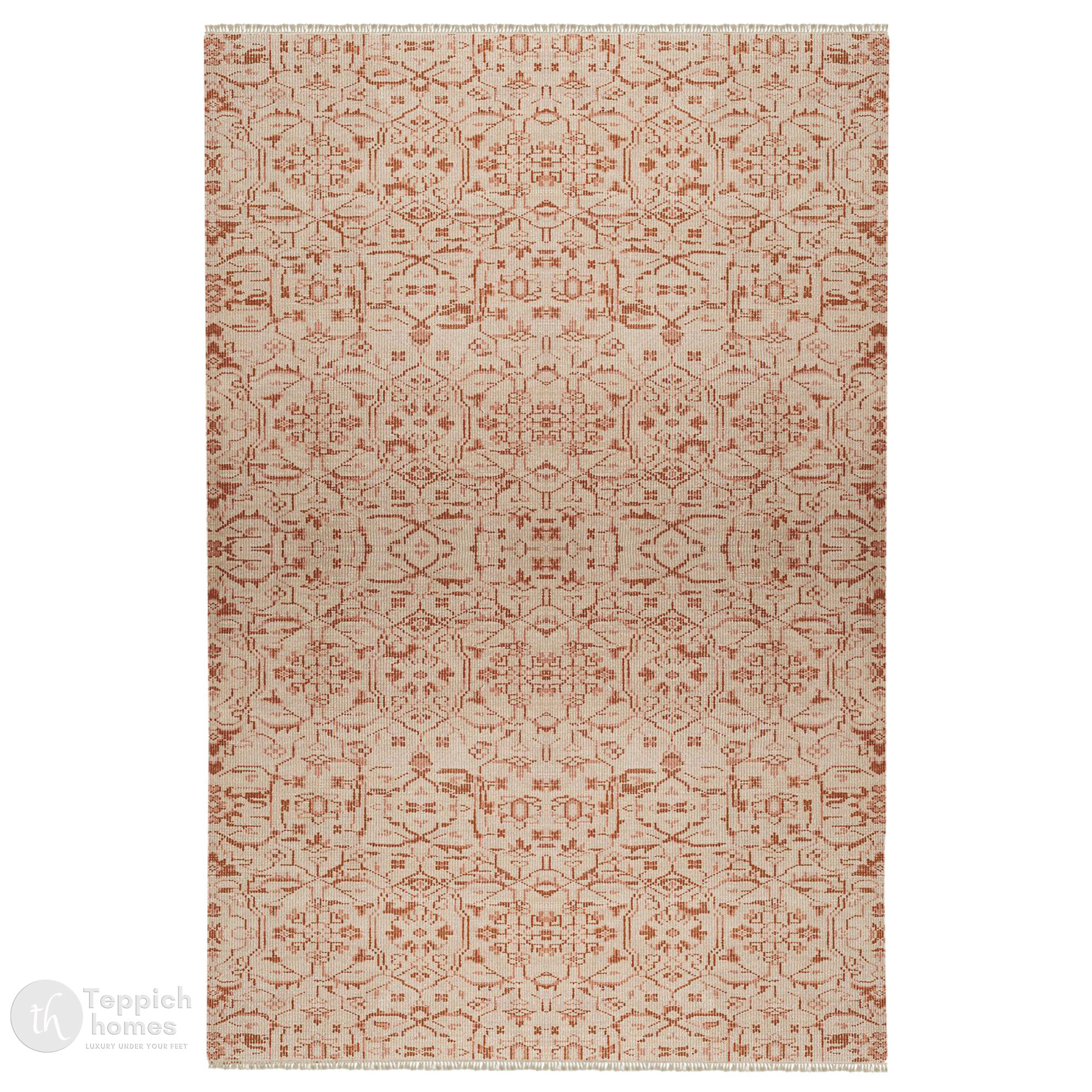 Pink Hand Knotted Wool Rug for Living Room Bedroom and Hallway Cozy Rectangle Area Carpet 5x7 6x9 8x10 9x13
